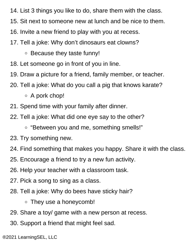 First 30 Days of School SEL Classroom Activity (1)